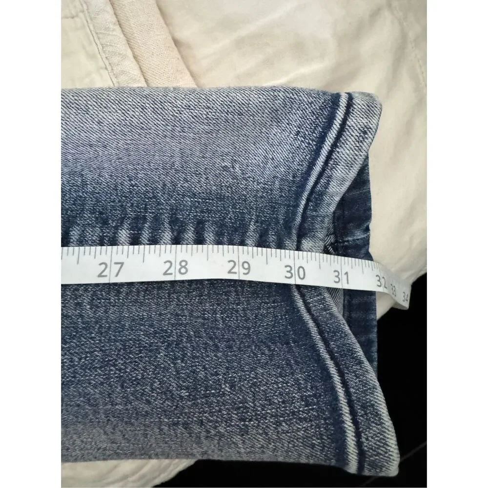 Rocawear Biker Jeans Mens 38 Blue Denim Streetwear Slim Fit Faded Skinny Leg y2k
